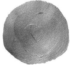 Silver Metallic Brushstroke	